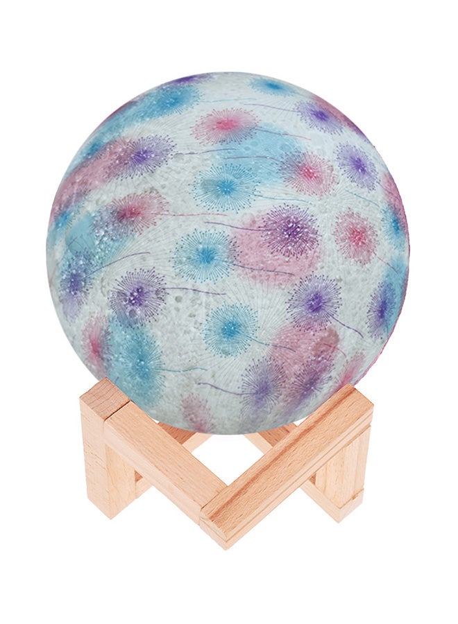 3D Printed USB Rechargeable Moon Lamp With Touch Control Multicolour 5.9inch - Image 1