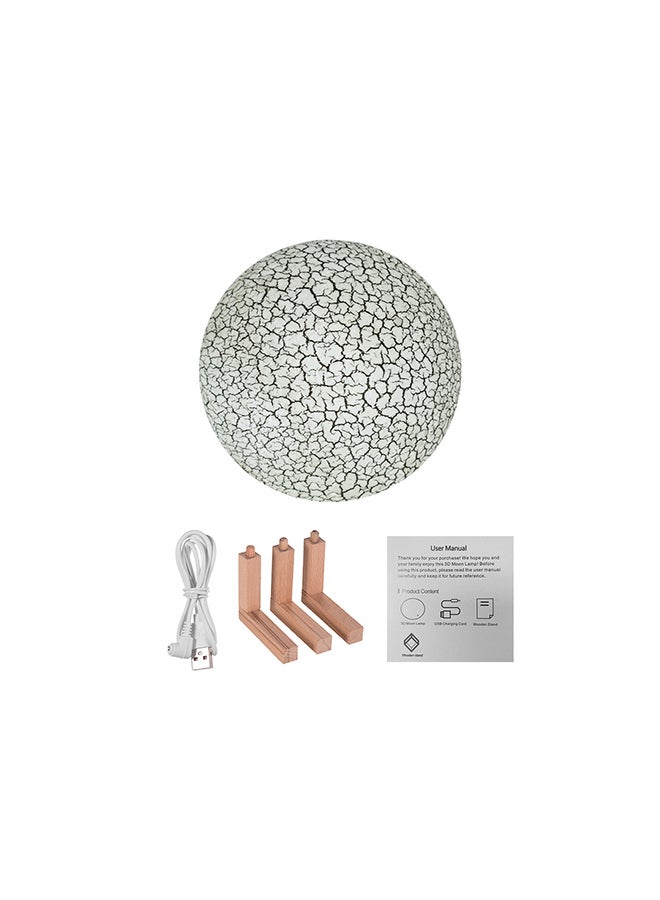 3D Printed USB Rechargeable Moon Lamp With Touch Control Multicolour 5.9inch - Image 3