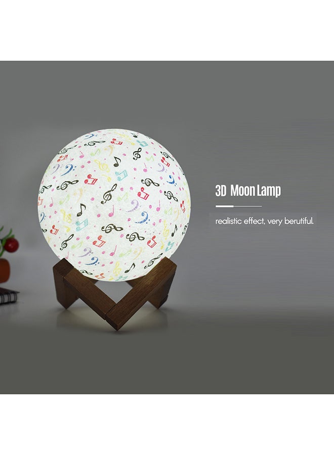 3D Printed USB Rechargeable Moon Lamp With Touch Control Multicolour 5.9inch - Image 4