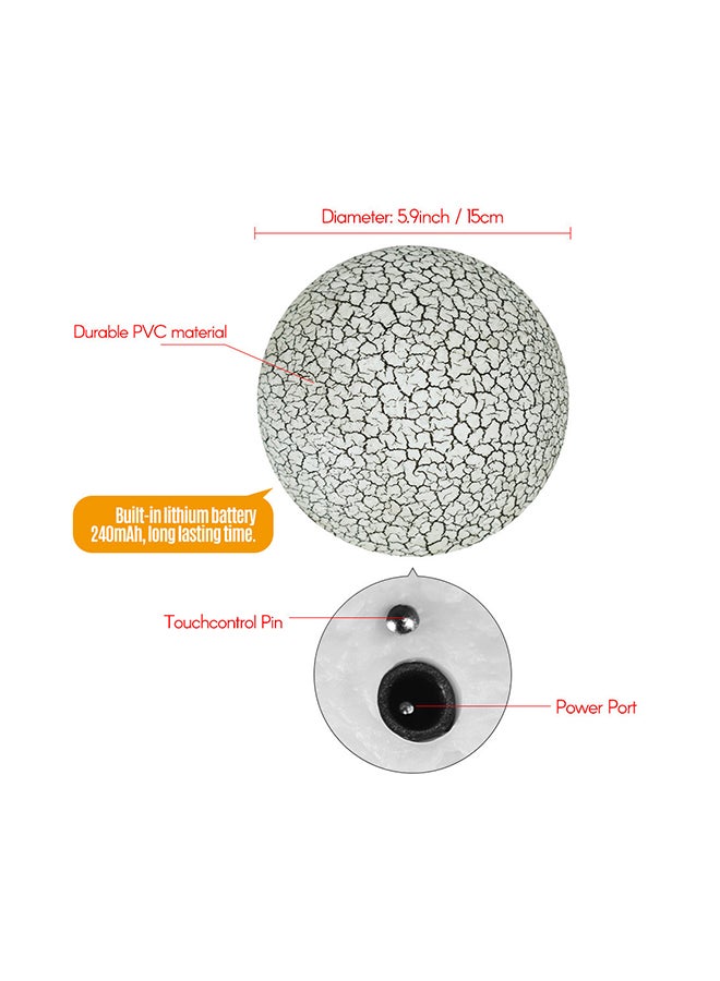 3D Printed USB Rechargeable Moon Lamp With Touch Control Multicolour 5.9inch - Image 2