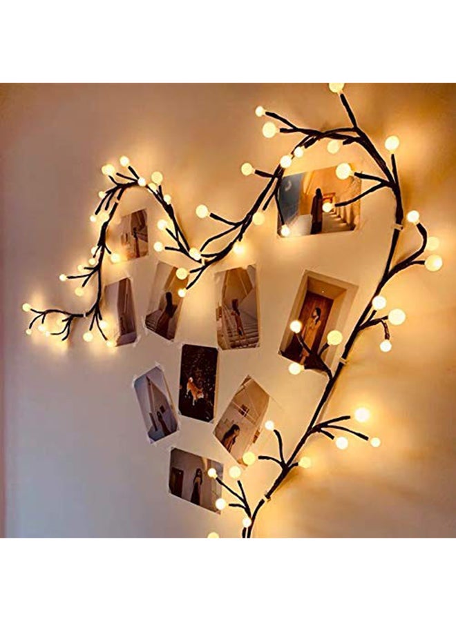 Beauenty 8 Modes 72 LED Globe String Plug In Light For Christmas Yellow 2.5meter Yellow 2.5meter - Image 3