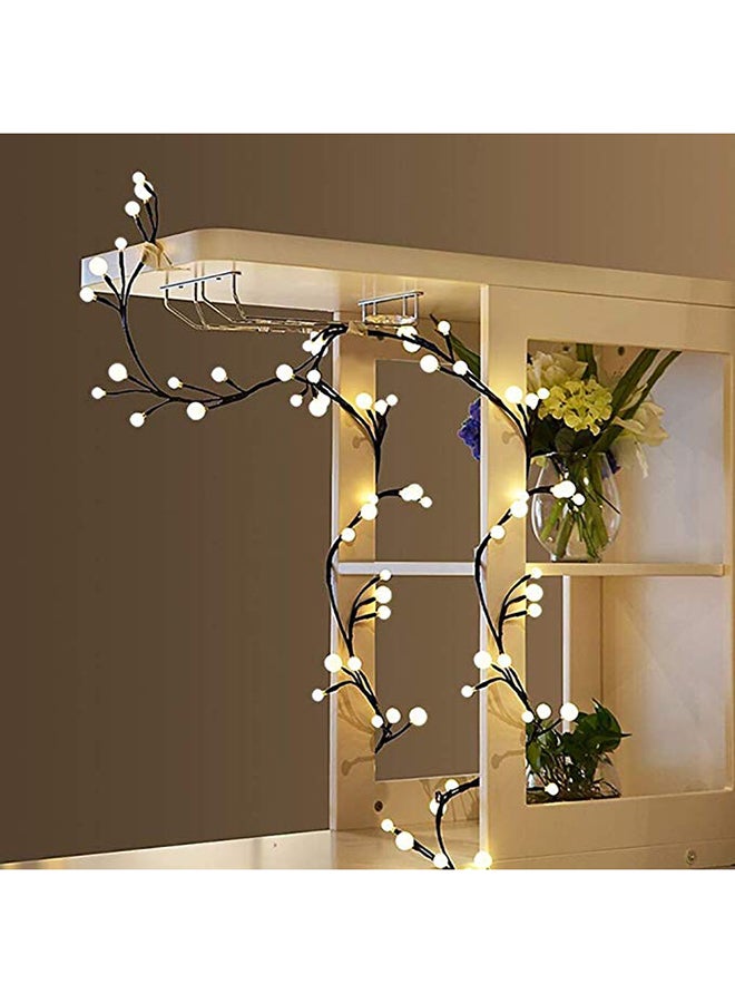 Beauenty 8 Modes 72 LED Globe String Plug In Light For Christmas Yellow 2.5meter Yellow 2.5meter - Image 4
