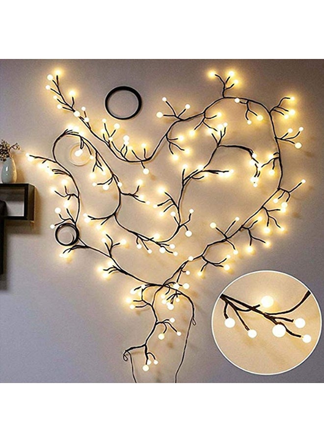 Beauenty 8 Modes 72 LED Globe String Plug In Light For Christmas Yellow 2.5meter Yellow 2.5meter - Image 2