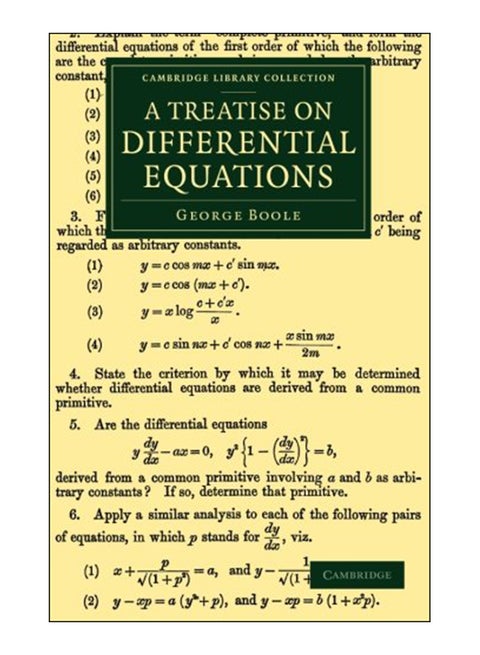 A Treatise On Differential Equations paperback english - 21-Aug-14