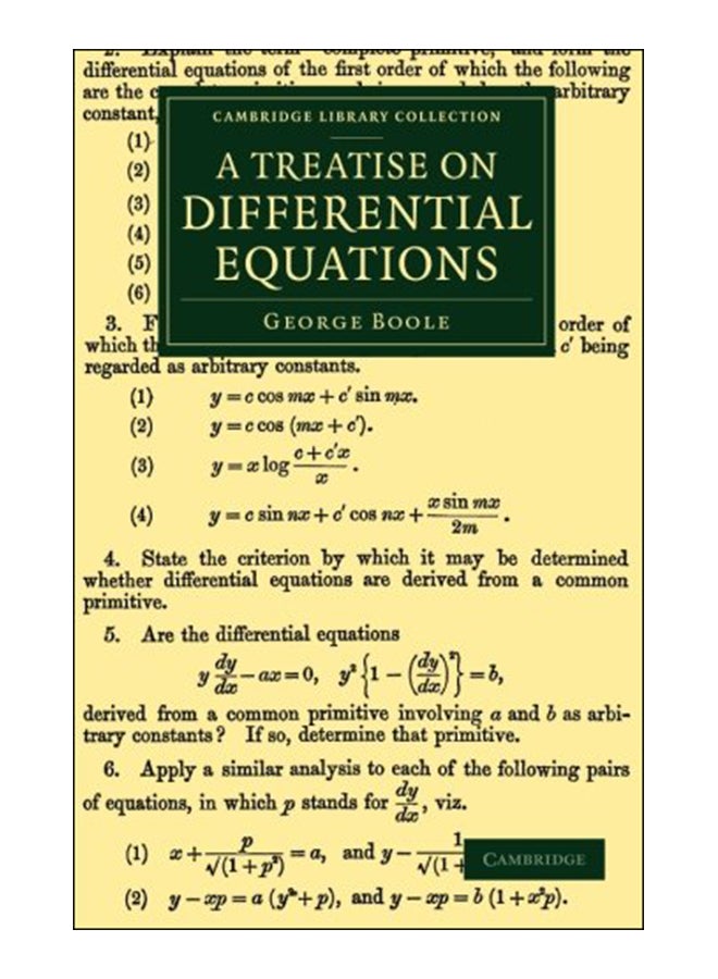 A Treatise On Differential Equations paperback english - 21-Aug-14