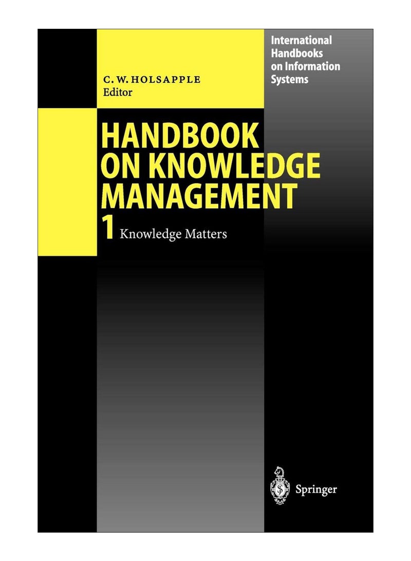 Handbook Of Knowledge Management hardcover english - 23-Oct-02 