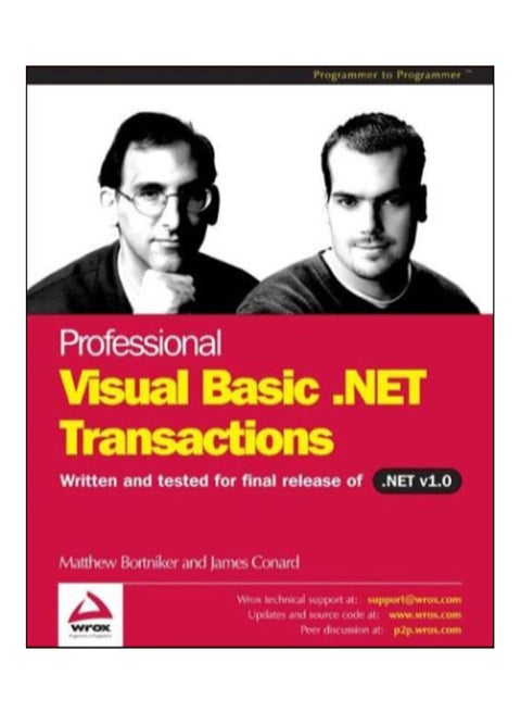 Professional Visual Basic .NET Transactions paperback english - 1-Mar-02