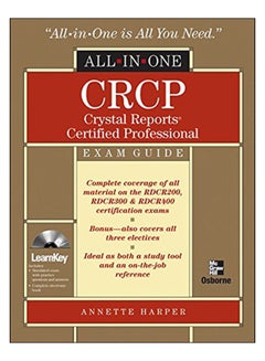 CRC Crystal Reports Certified Professional Hardcover English by Annette Harper - 38412 
