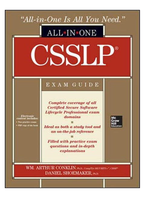 CSSLP Certification Exam Guide hardcover english - 16-Apr-14