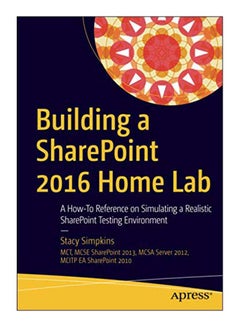 Building A Sharepoint 2016 Home Lab paperback english - 28-Jul-16 