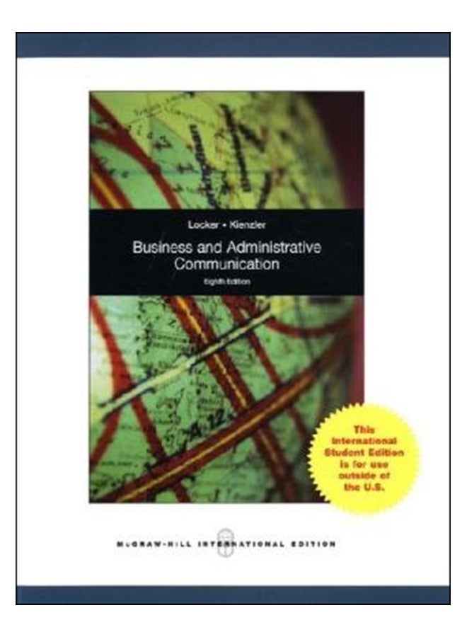 Business And Administrative Communication Paperback English by Kitty O. Locker - 2007-11-01 