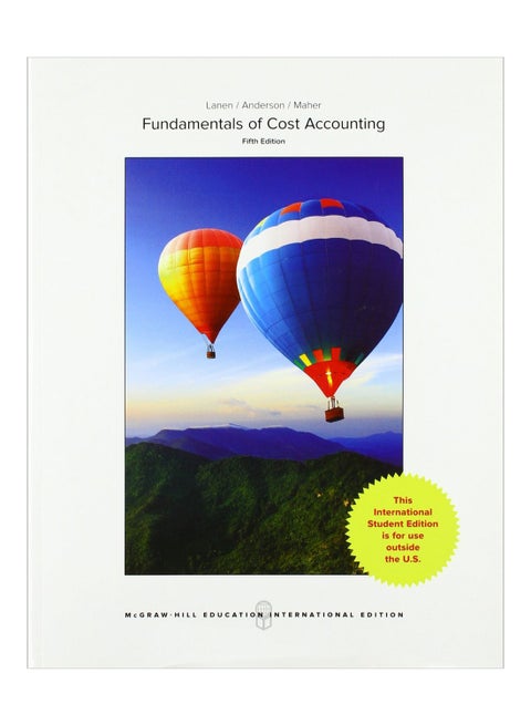 Fundamentals Of Cost Accounting paperback english - 16-Jun-16