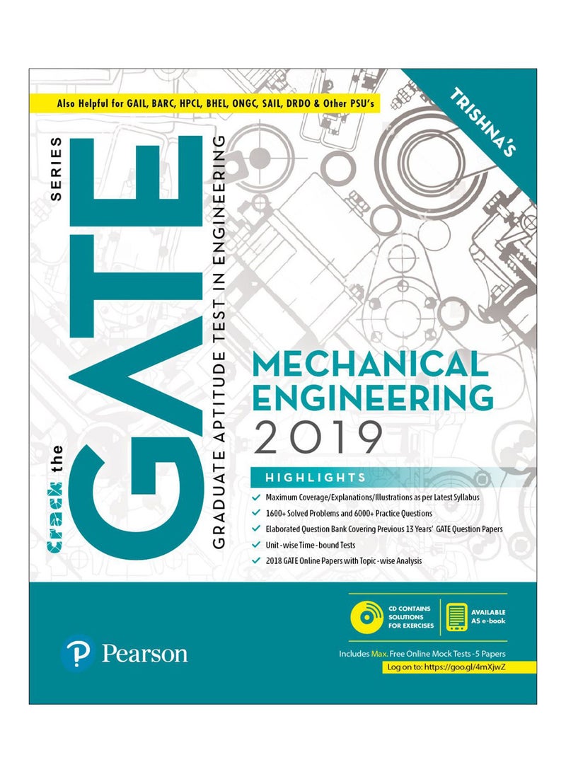 Gate Mechanical Engineering 2019 Paperback English by Trishna - 38543 