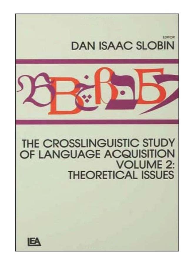 The Crosslinguistic Study Of Language Acquisition Hardcover English - 13-Oct-86
