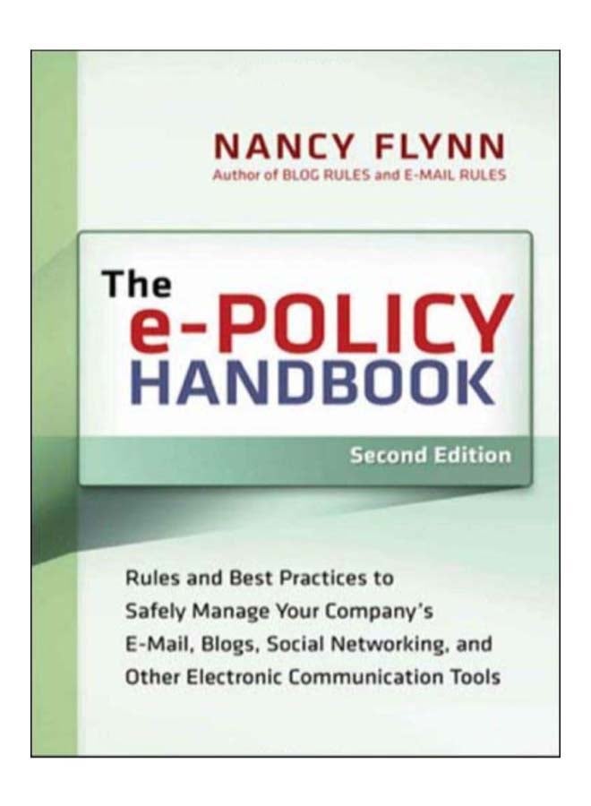 The E-Policy Handbook paperback english - 16-Jan-09