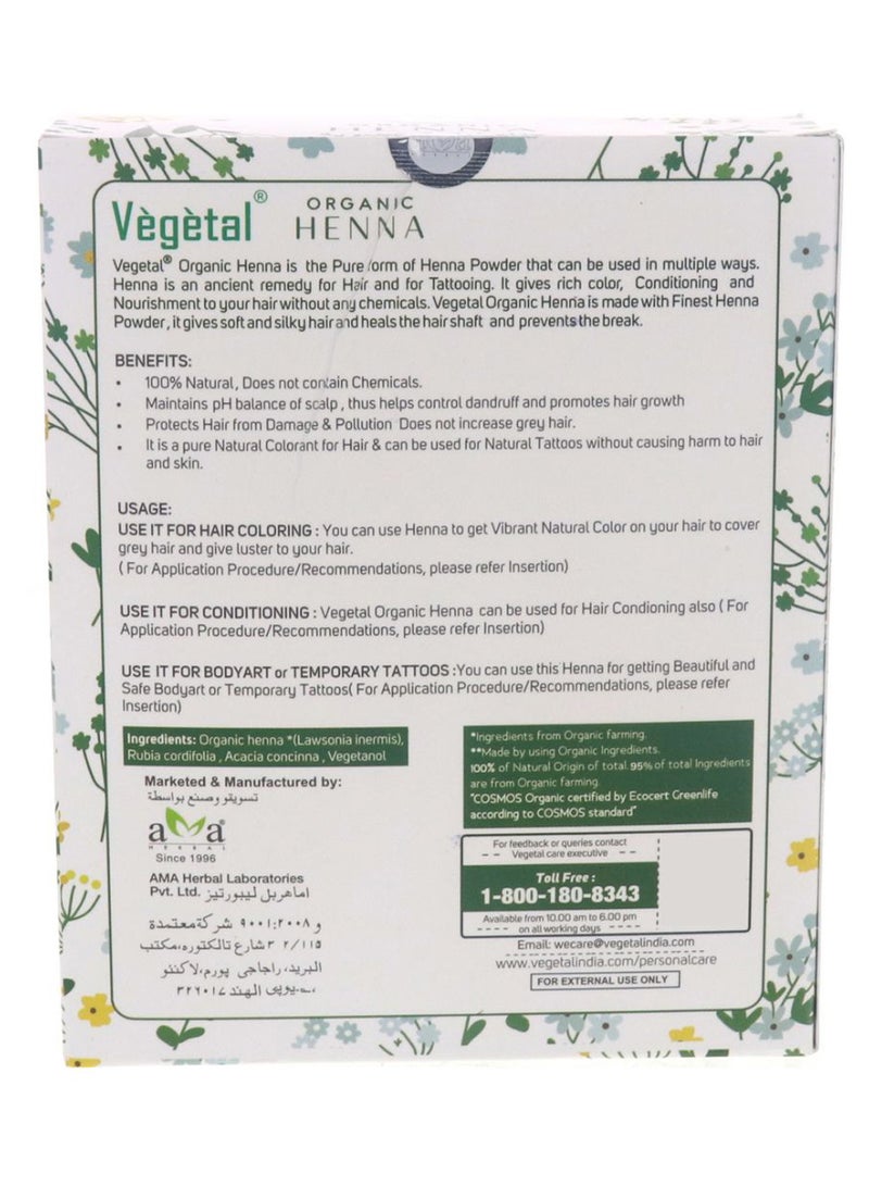 Vegetal Organic Henna Hair Colour Powder 100grams - Image 2