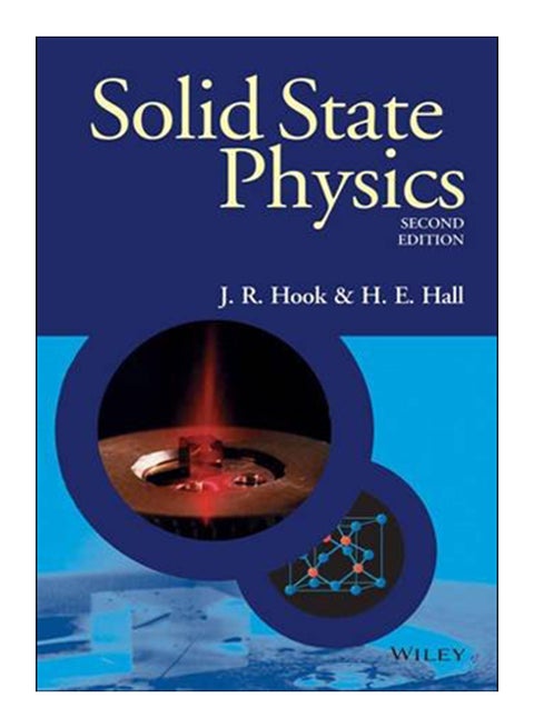 Solid State Physics Paperback English by H.E. Hall J.R. Hook - 6-Jul-05