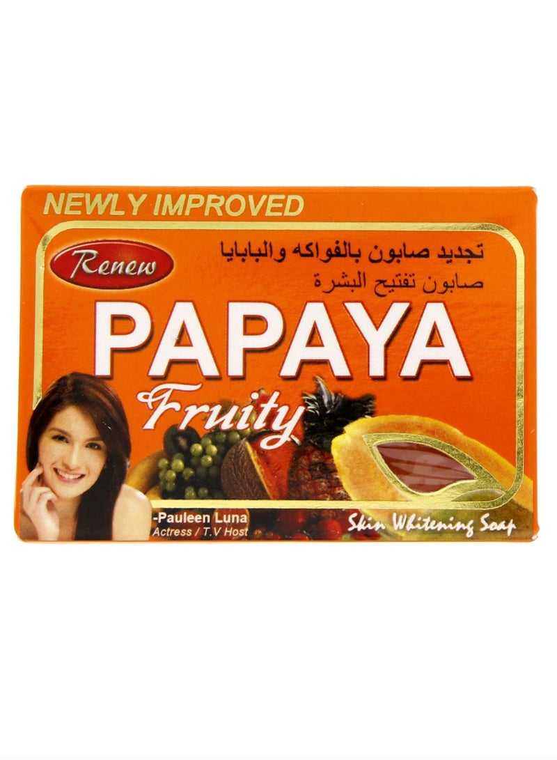 Renew Papaya Fruity Skin Whitening Soap 135grams 