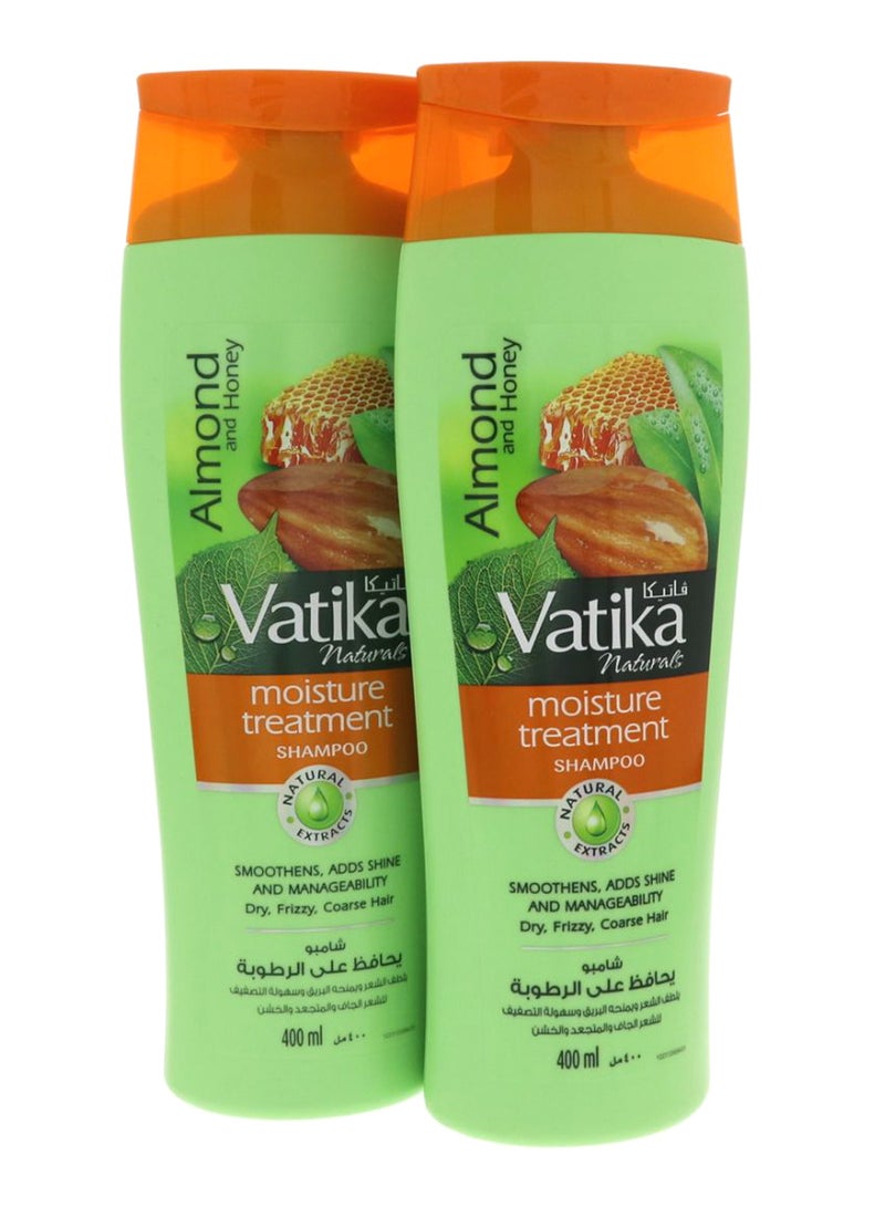 Dabur Pack Of 2 Almond And Honey Moisture Treatment Shampoo 2 x 400ml 
