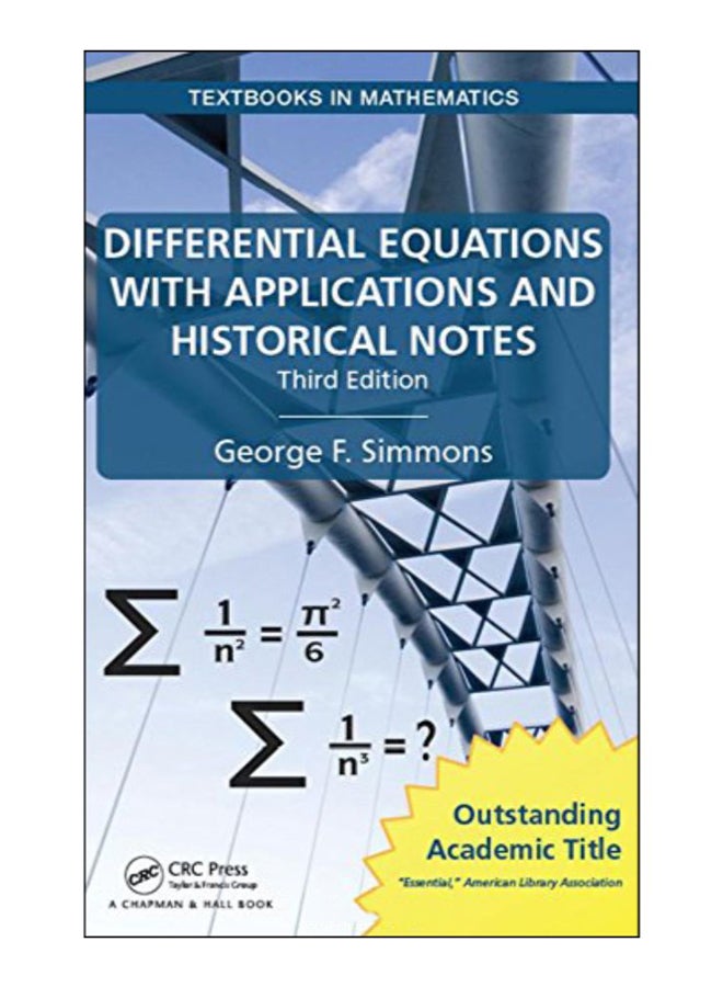 Differential Equations With Applications And Historical Notes hardcover english - 5-Feb-16 
