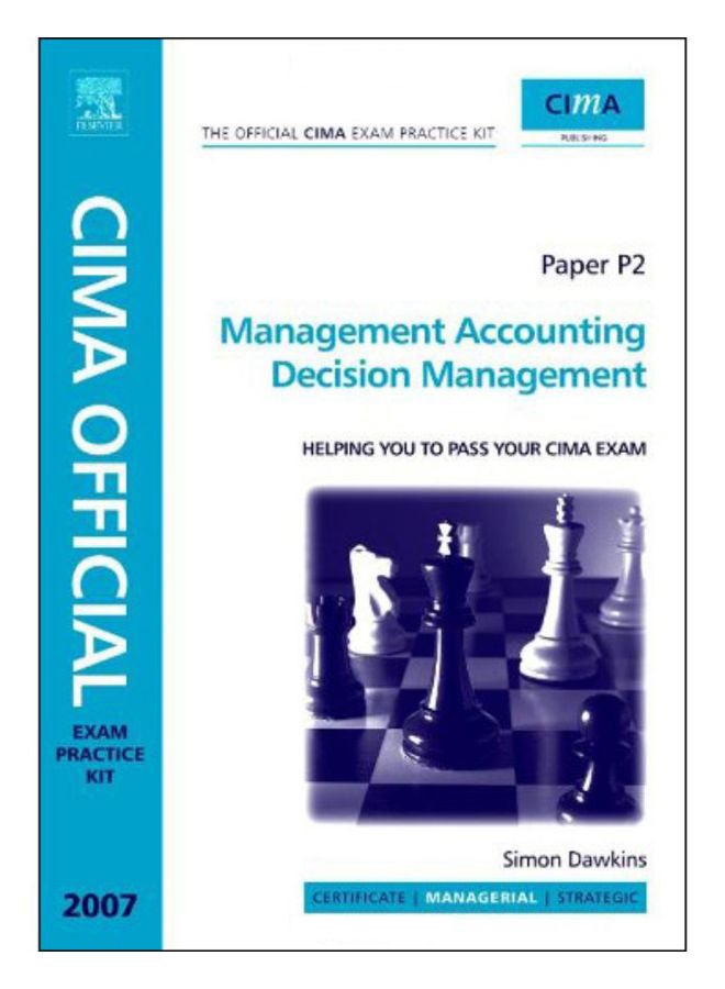 CIMA Official Exam Practice Kit paperback english - 24-Jan-07 