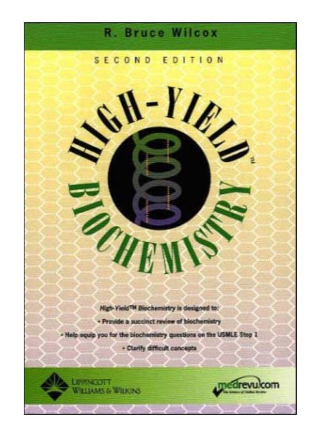 High-Yield Biochemistry Paperback English by R. Bruce Wilcox - 37773