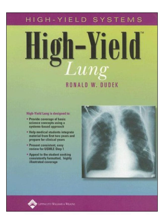 High-Yield Lung Paperback English by Ronald W. Dudek - 1-Aug-05 