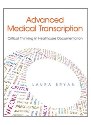 Advanced Medical Transcription paperback english - 10-Apr-12 - v1575897134/N32618640A_1