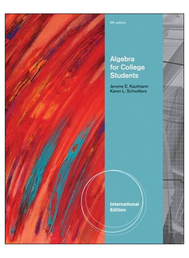 Algebra For College Students paperback english - 1-Jan-10 