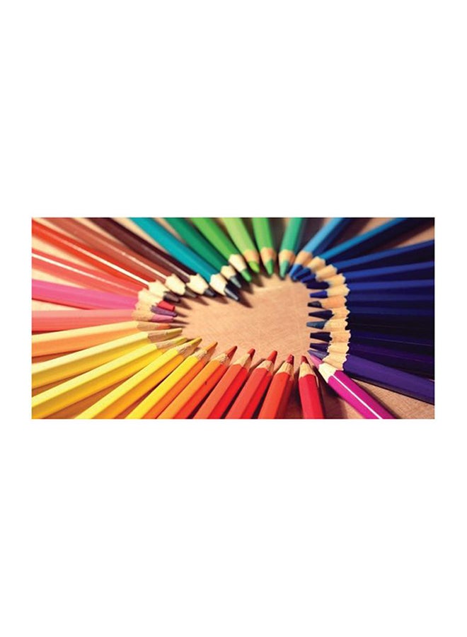 Sasb Frameless Decorative Wall Painting Multicolour 30x15cm - Image 1