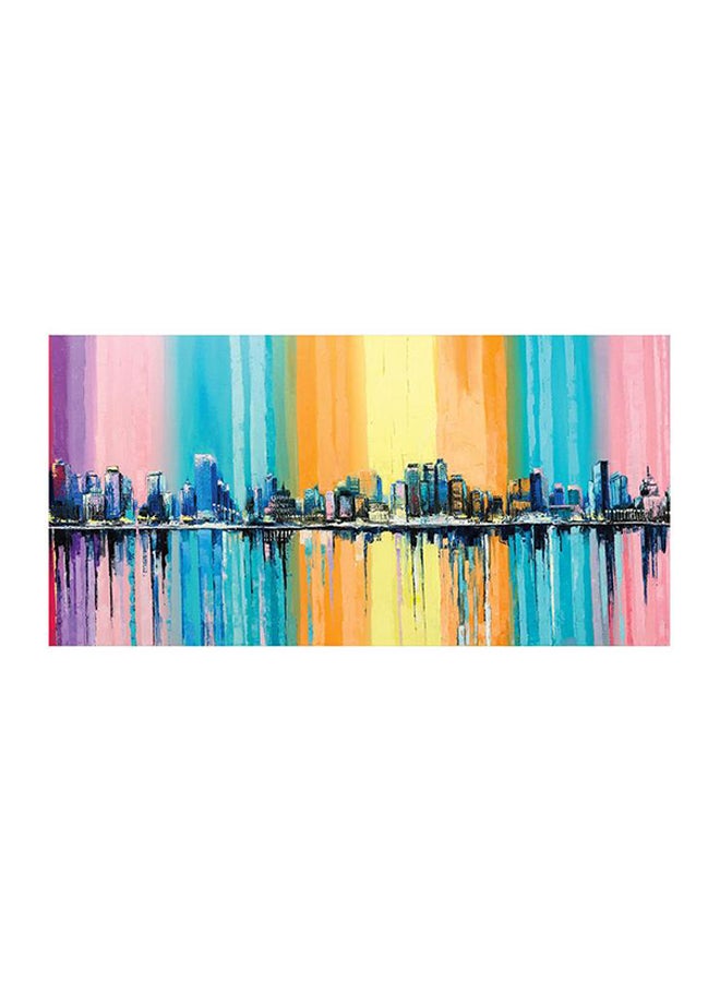 Sasb Frameless Decorative Wall Painting Multicolour 30x15cm - Image 1