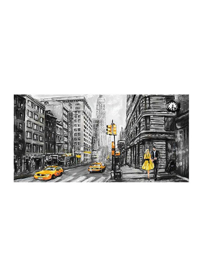 Sasb Frameless Decorative Wall Painting Multicolour 30x15cm - Image 1