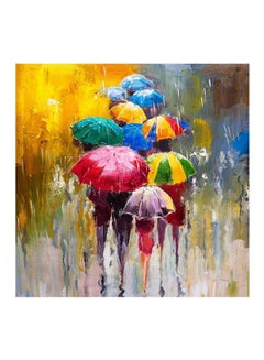 Sasb Frameless Decorative Wall Painting Multicolour 30x30cm  - Image 1