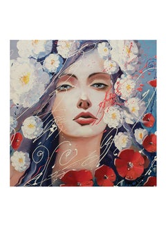 Sasb Frameless Decorative Wall Painting Multicolour 20x20cm  - Image 1