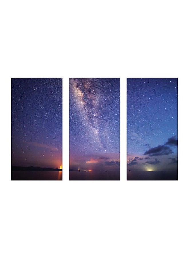 Sasb 3 Piece Frameless Decorative Wall Painting Multicolour 120x80cm - Image 1