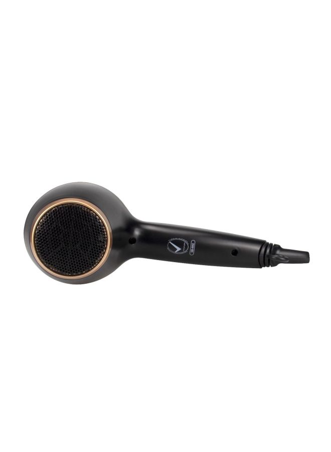 SONASHI - HighSpeed Hair Dryer  2000W Power And Cool Shot Function  DC Motor  3 Heat And 2 Speed Settings With Lightweight Body  Hair Dryer for BeginnersProfessionals  Hair Tool  SHD-5004 Black/ Gold 9.8 x 27.2 x 24.4cm - Image 1
