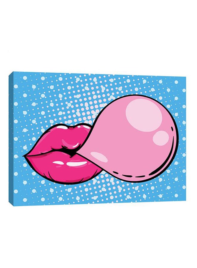 ساسب لوحة جدارية من قماش كتاني بإطار مخفي متعدد الألوان 80x60سم - Image 1