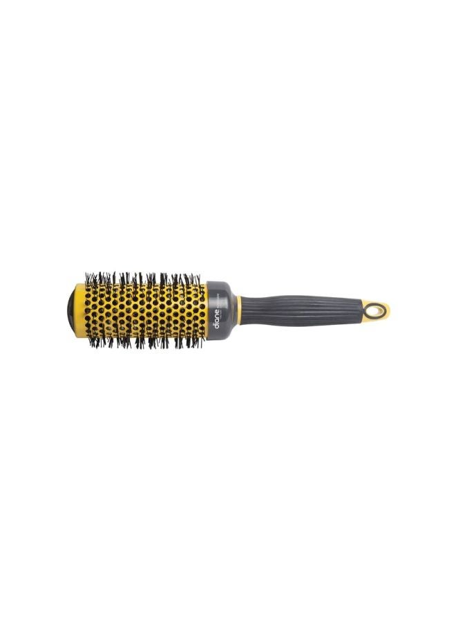Diane Thermal Round Barrel Brush Yellow/Black - Image 2