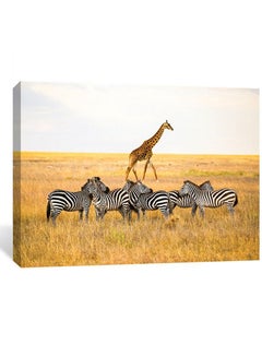 Sasb Canvas Print Hidden Away Wall Painting Multicolour 80x60cm  - Image 1