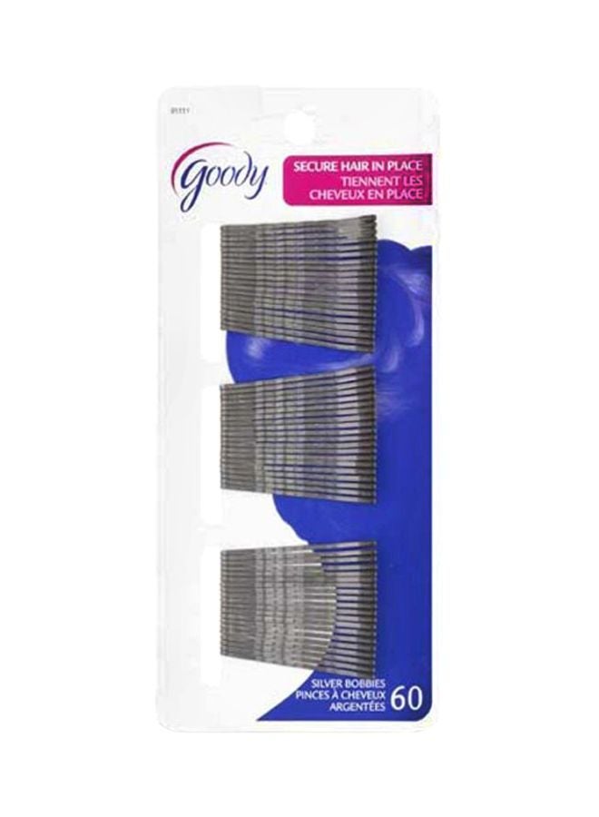 قودي  طقم دبابيس شعر بوبي مكوّن من 60 قطعة بني 2بوصة