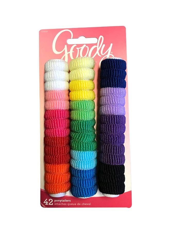 قودي  مجموعة ربطات شعر مطاطية مكونة من قطعتين متعدد الألوان - Image 2