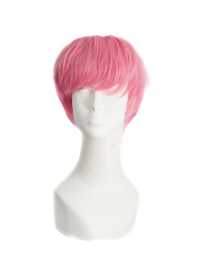 Short Curly Synthetic Hair Wig Dark Pink - v1575898899/N32331870A_1