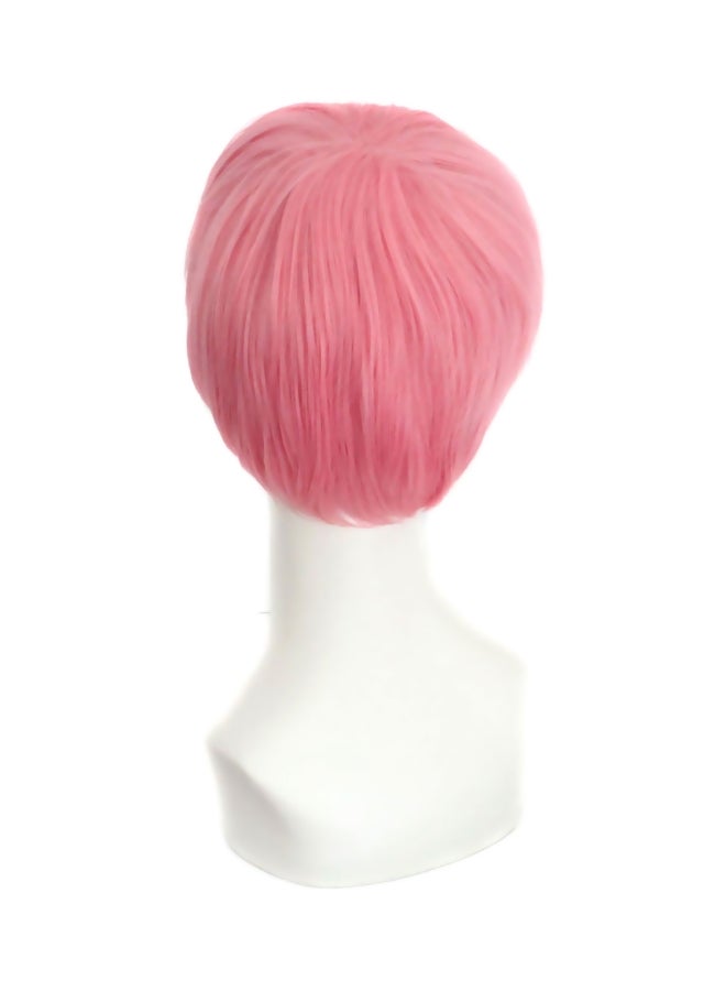 Short Curly Synthetic Hair Wig Dark Pink - v1575898900/N32331870A_2