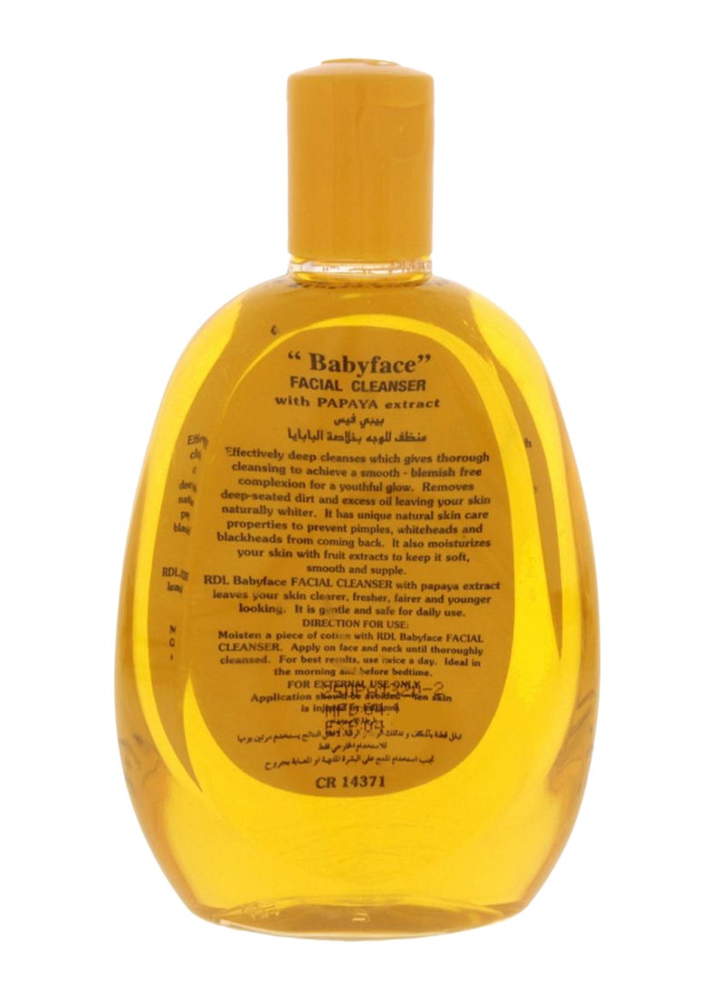 RDL - Papaya Extract Baby Facial Cleanser Yellow 250ml - Image 1