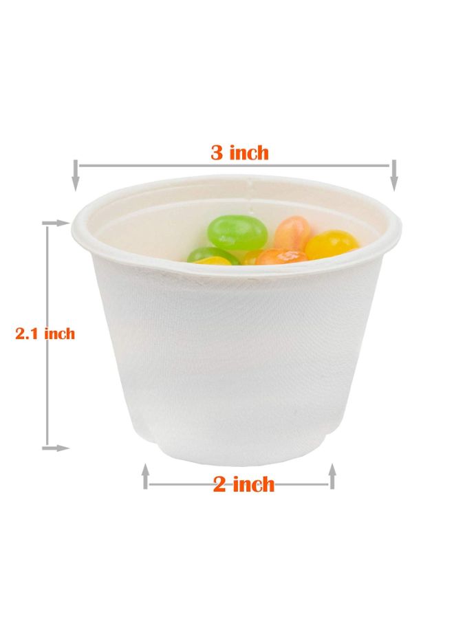 Golden Apple Biodegradeable Storage Cup White  - Image 2