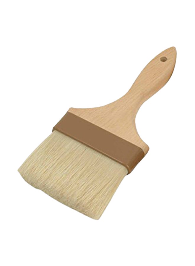 Pastry Brush With Flat Boar Bristles Beige 4inch