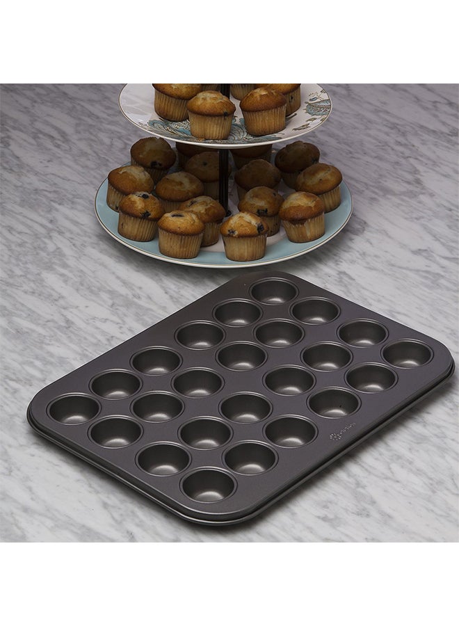Ecolution 24-Cup Mini Cupcake Pan Black 13.5 x 10.25 x .75inch  - Image 2