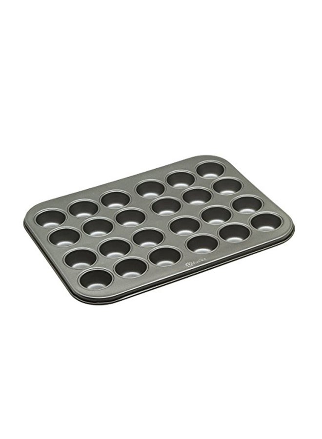 Ecolution 24-Cup Mini Cupcake Pan Black 13.5 x 10.25 x .75inch  - Image 1