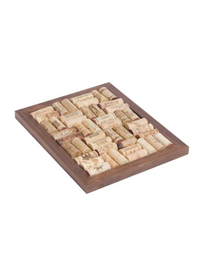 Oenophilia Corkboard Trivet Kit Brown/Beige 