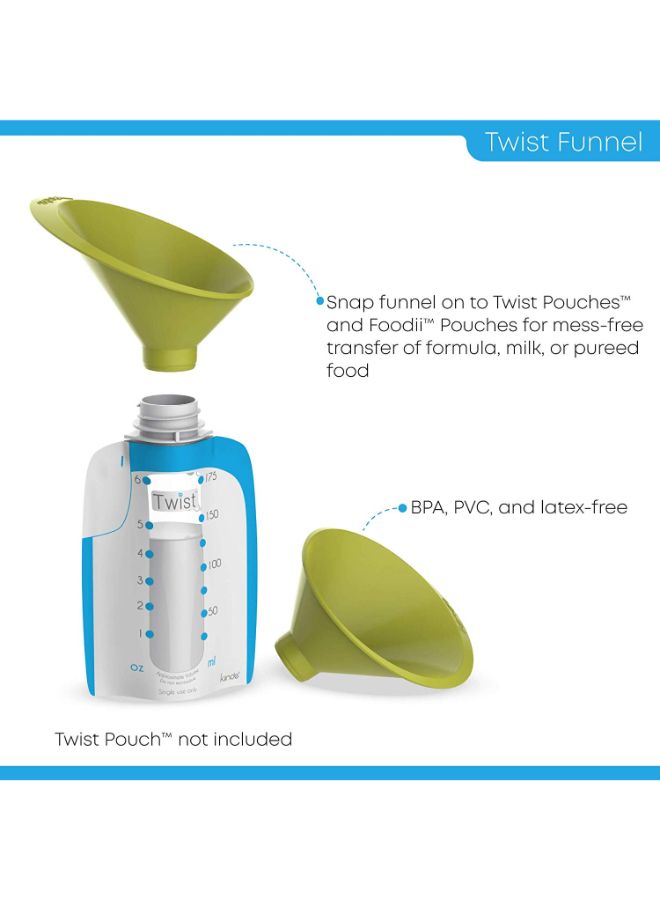 Kiinde 2-Piece Twist Pouch Funnel Green - Image 3